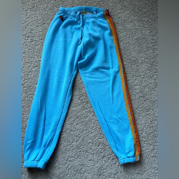 Aviator Nation Pants - Aviator Nation bright blue sweatpants
